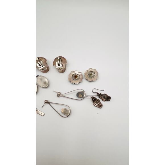 Lot Of Sterling Silver 925 Earrings For Craft Jewelry Making ASIS Mexico Other - Picture 13 of 14